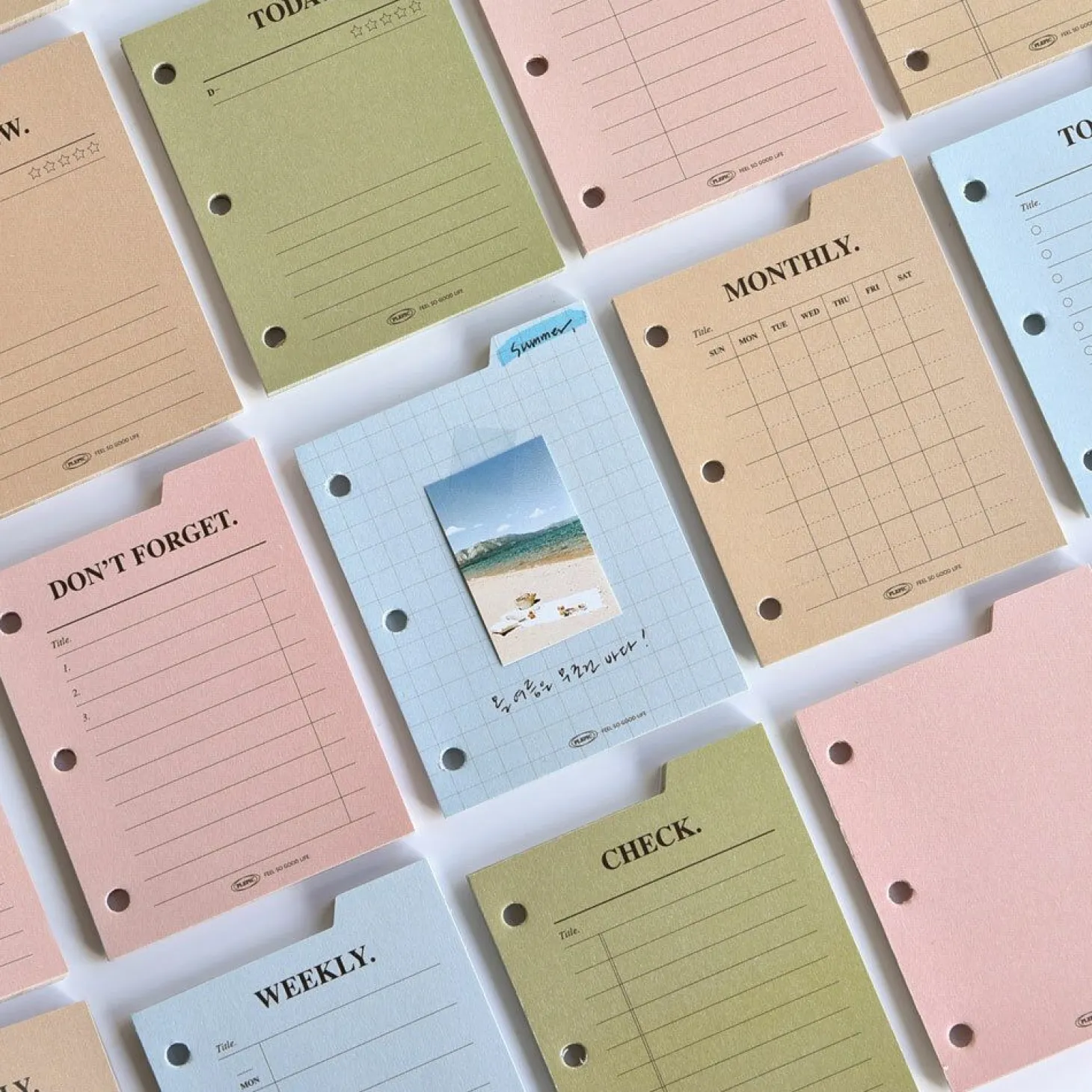Mini Classy 3 Ring Index Planner Refill