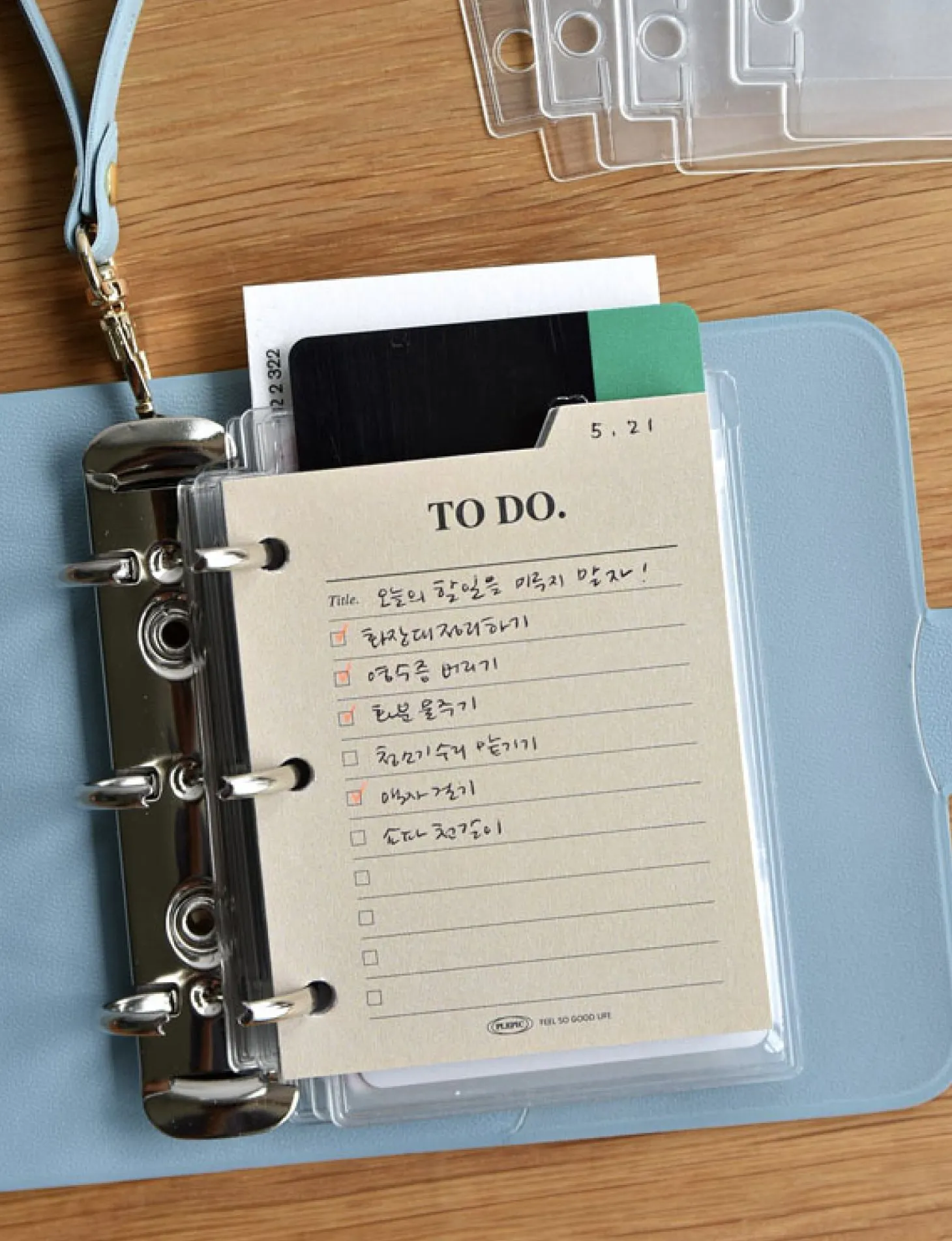 Mini Classy 3 Ring Index Planner Refill