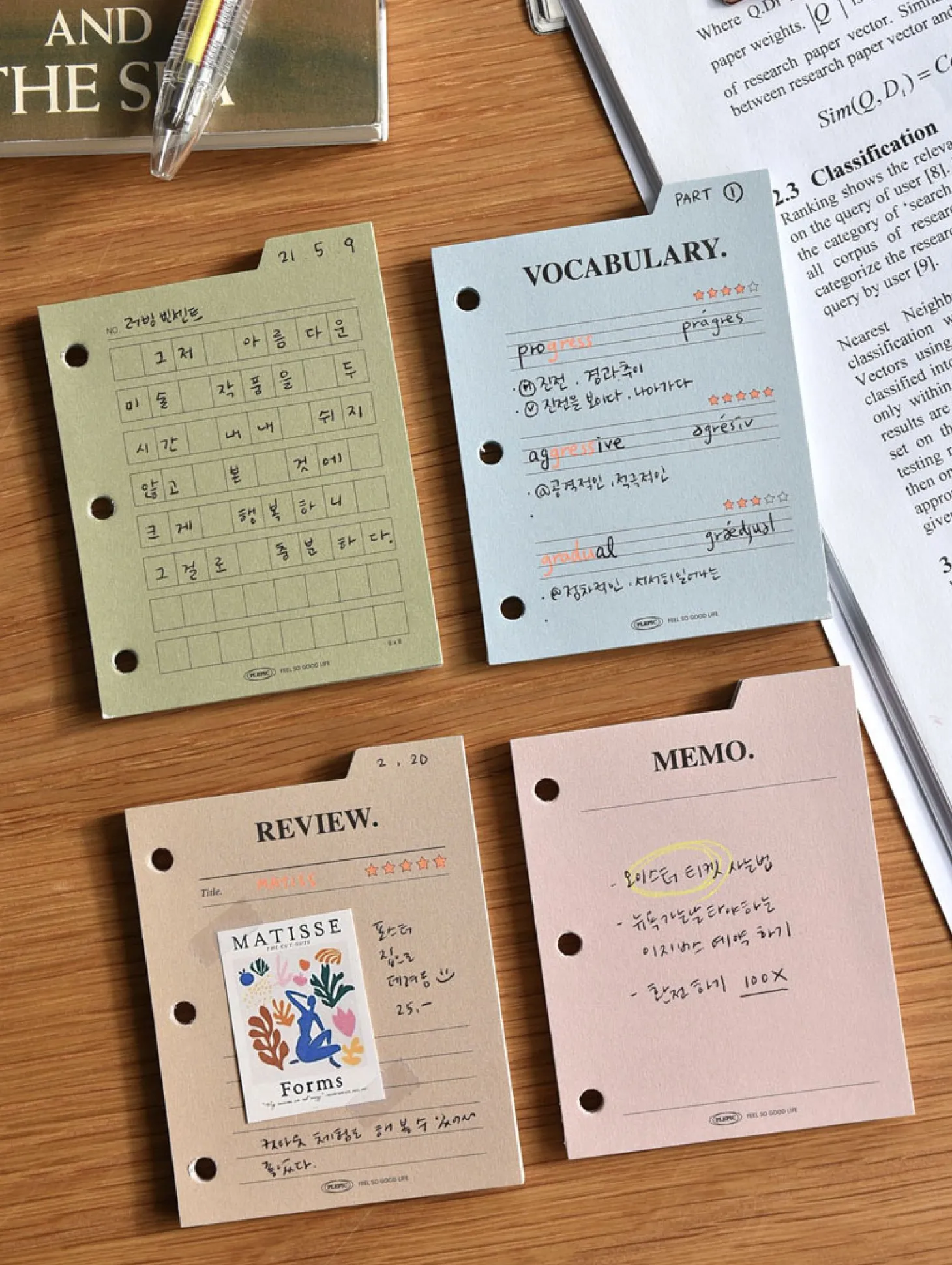 Mini Classy 3 Ring Index Planner Refill