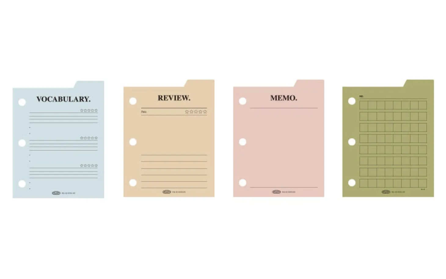 Mini Classy 3 Ring Index Planner Refill