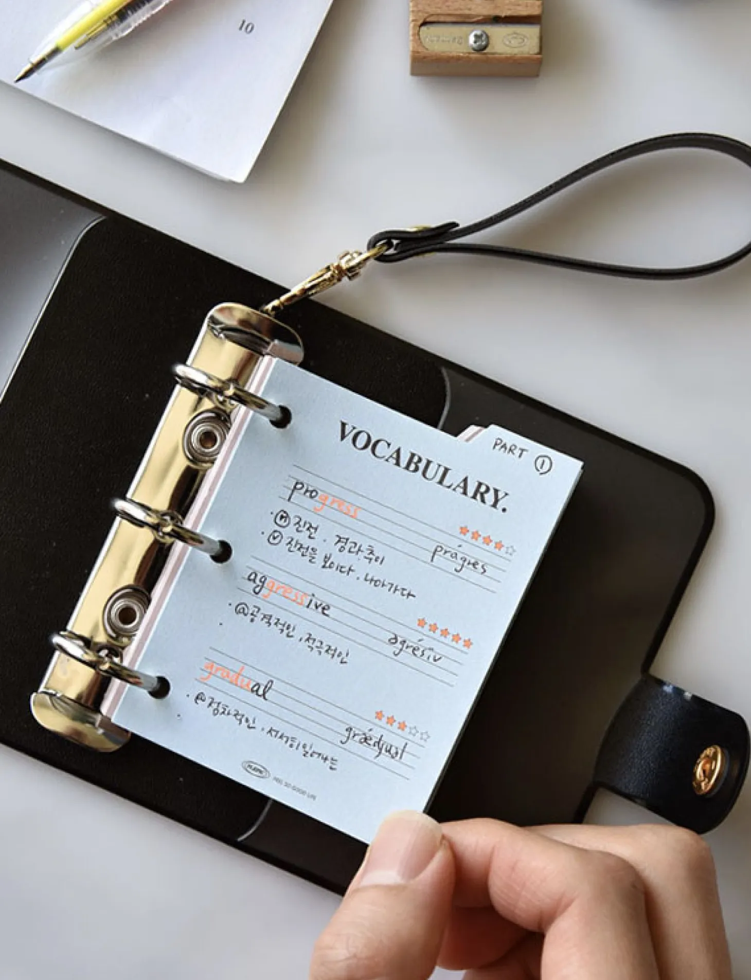 Mini Classy 3 Ring Index Planner Refill