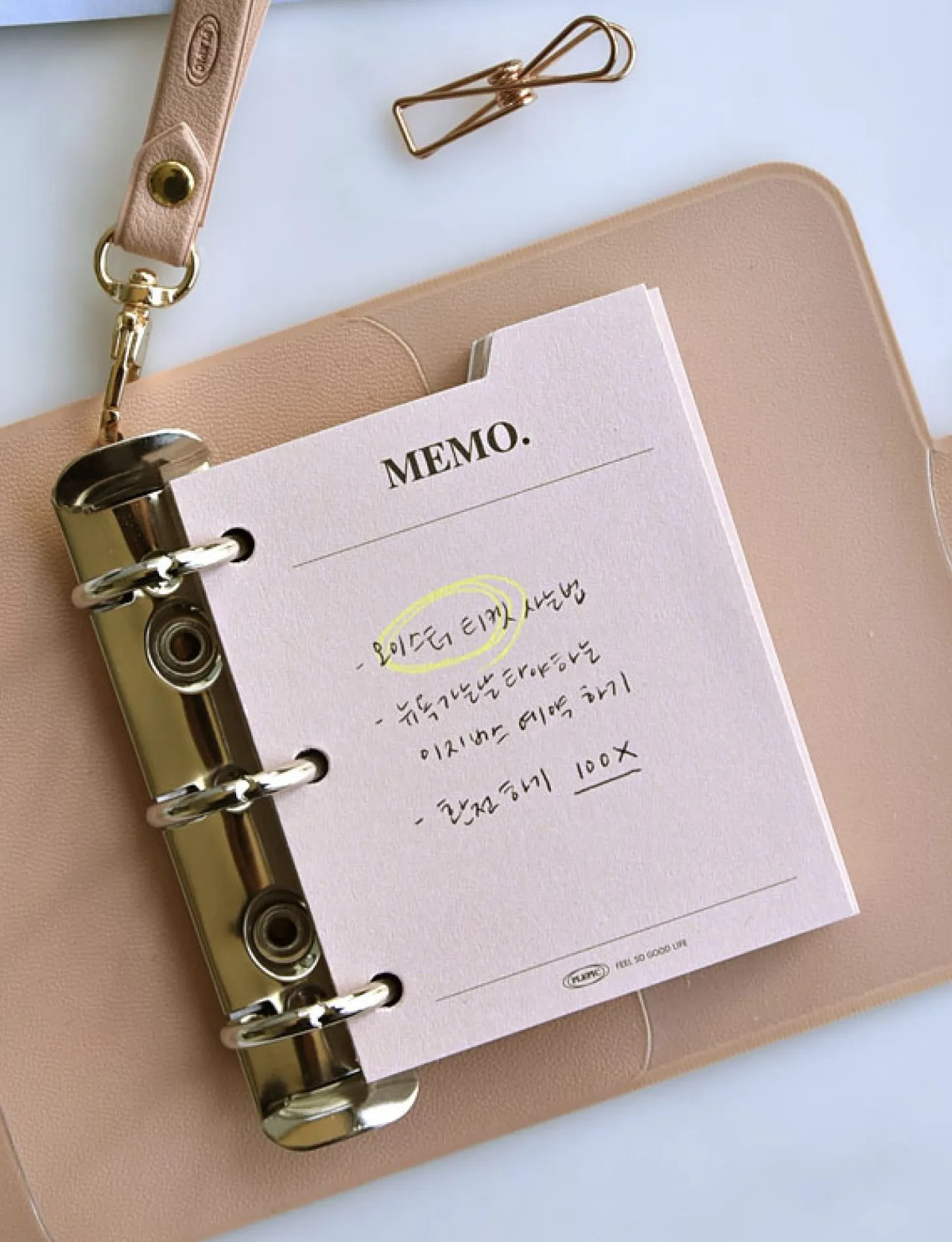 Mini Classy 3 Ring Index Planner Refill