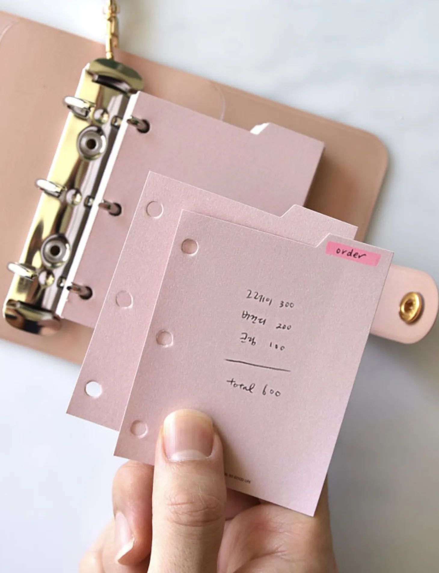 Mini Classy 3 Ring Index Planner Refill