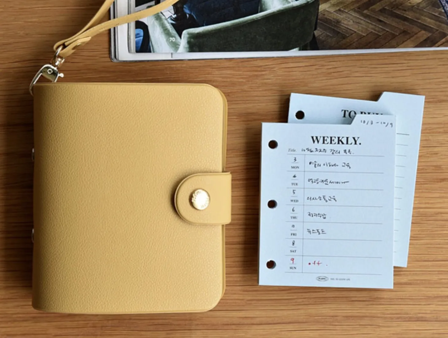 Mini Classy 3 Ring Index Planner Refill