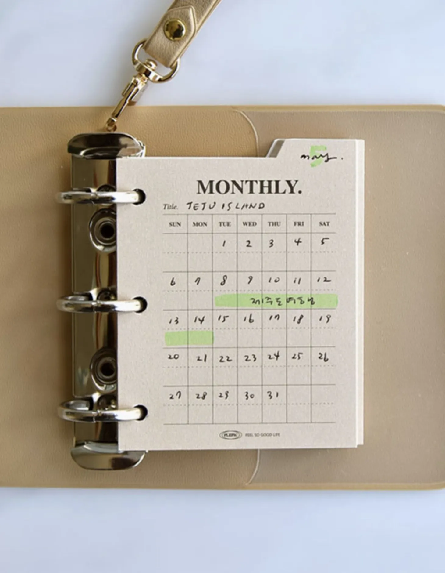 Mini Classy 3 Ring Index Planner Refill