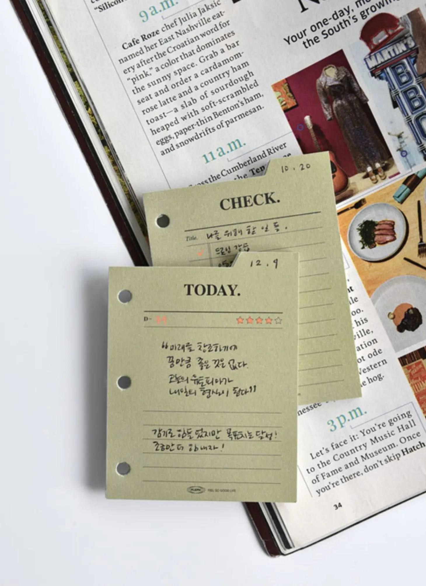 Mini Classy 3 Ring Index Planner Refill