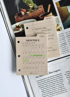 Mini Classy 3 Ring Index Planner Refill