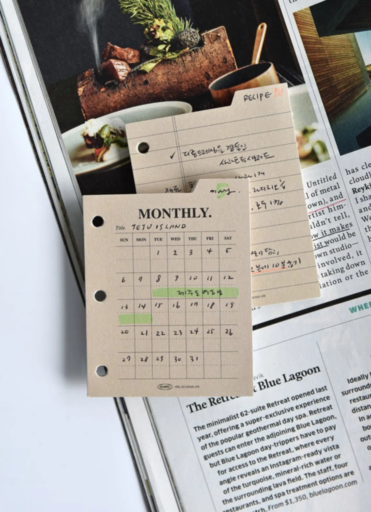 Mini Classy 3 Ring Index Planner Refill