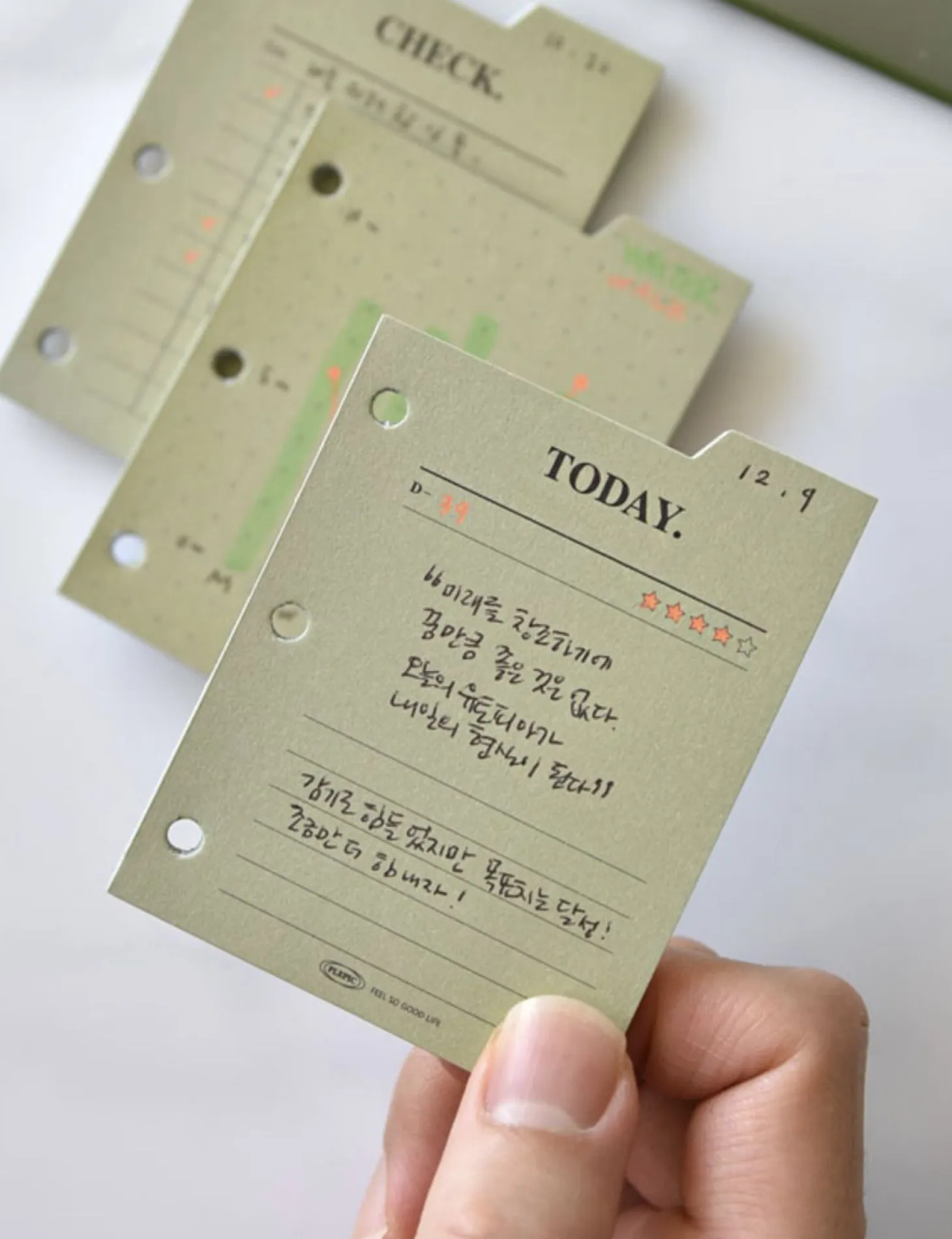 Mini Classy 3 Ring Index Planner Refill