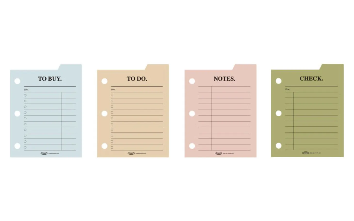 Mini Classy 3 Ring Index Planner Refill