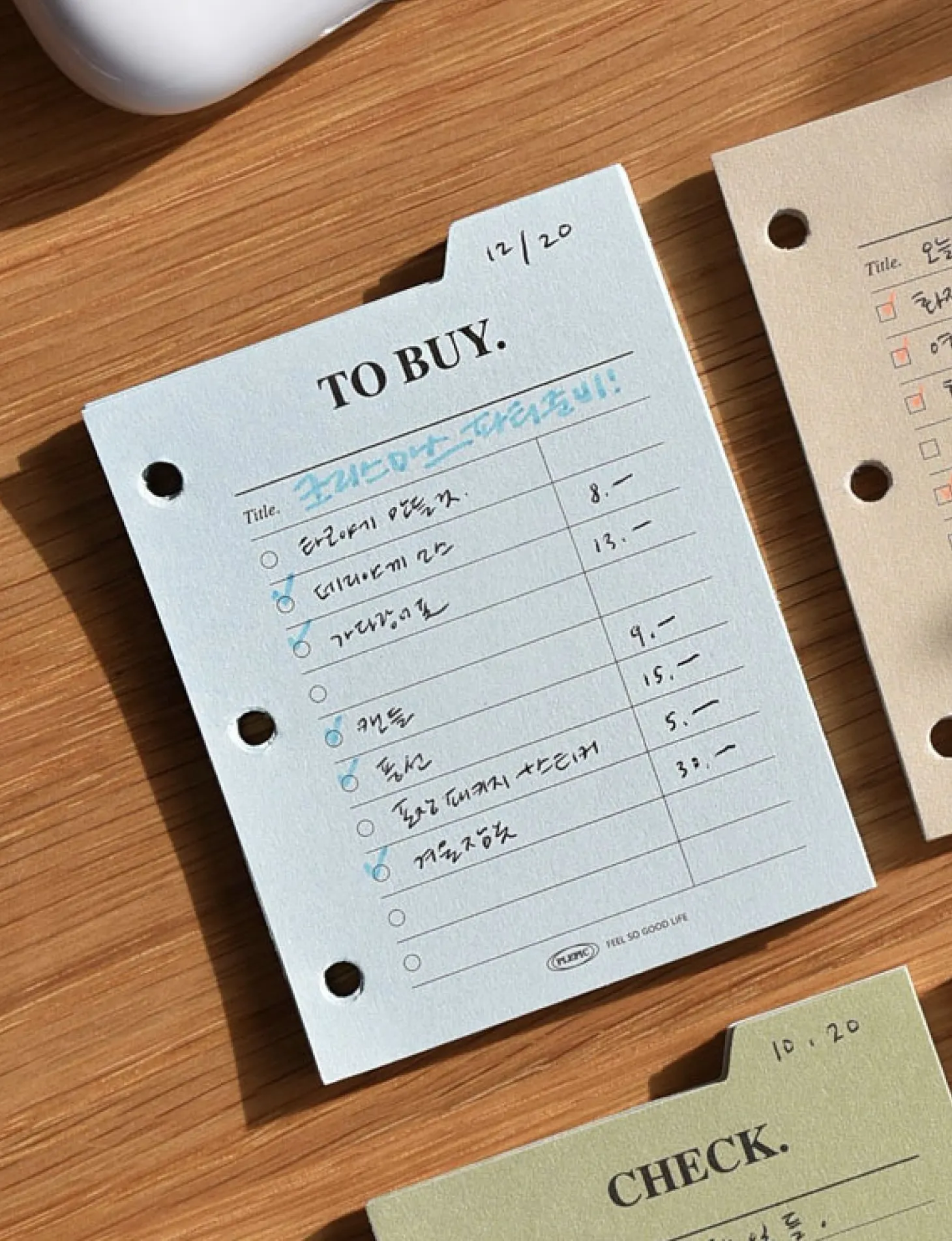Mini Classy 3 Ring Index Planner Refill