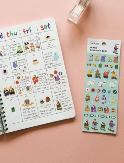 Mini Diary Removable Sticker v6