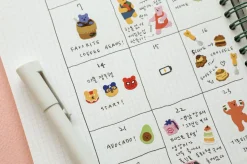 Mini Diary Removable Sticker v6