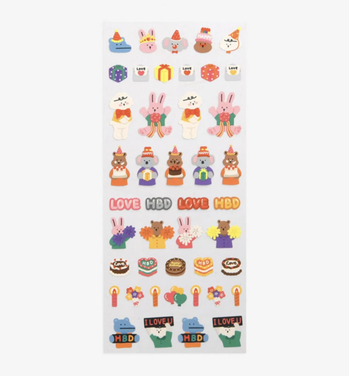 Mini Diary Removable Sticker v7