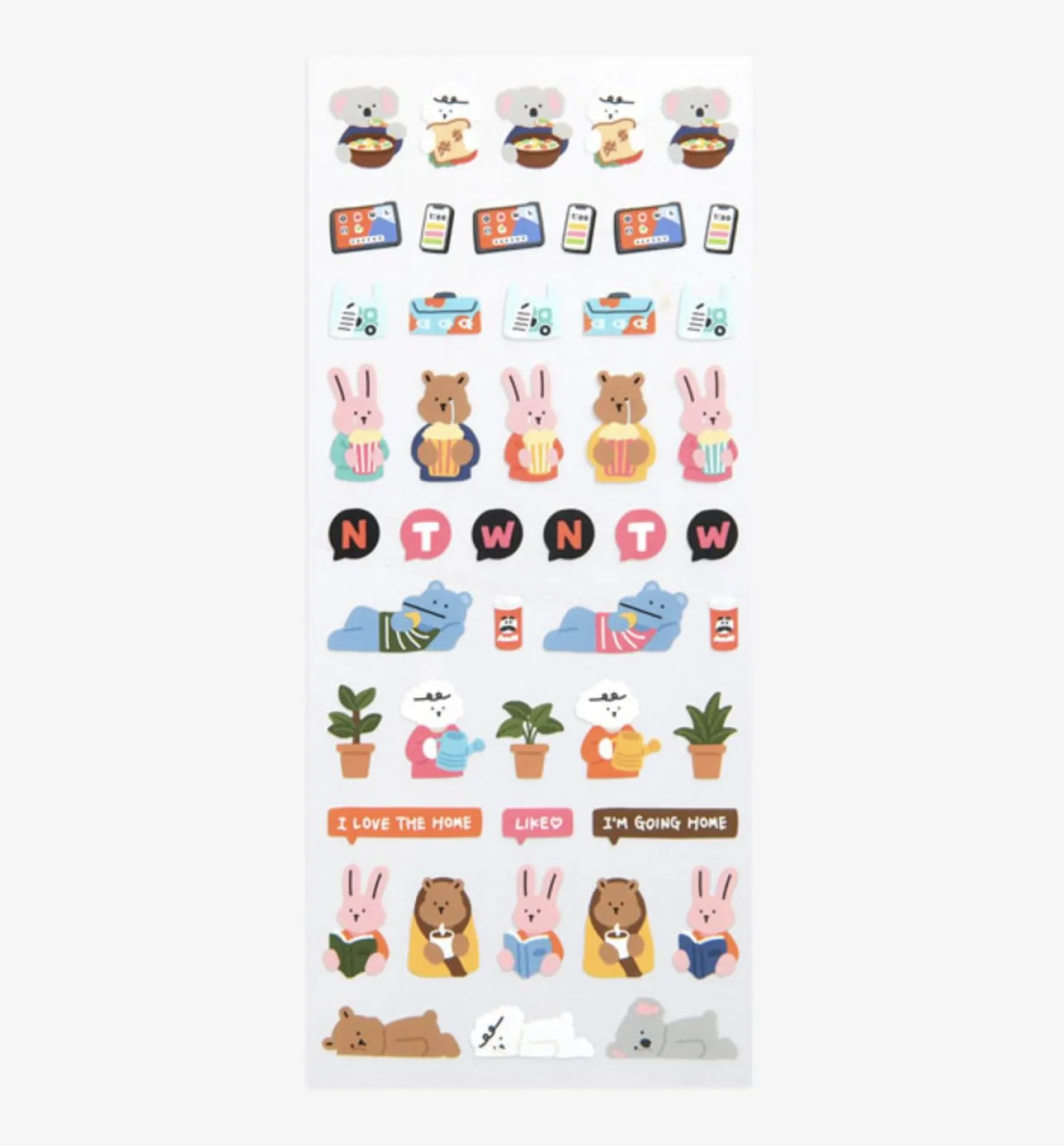 Mini Diary Removable Sticker v7
