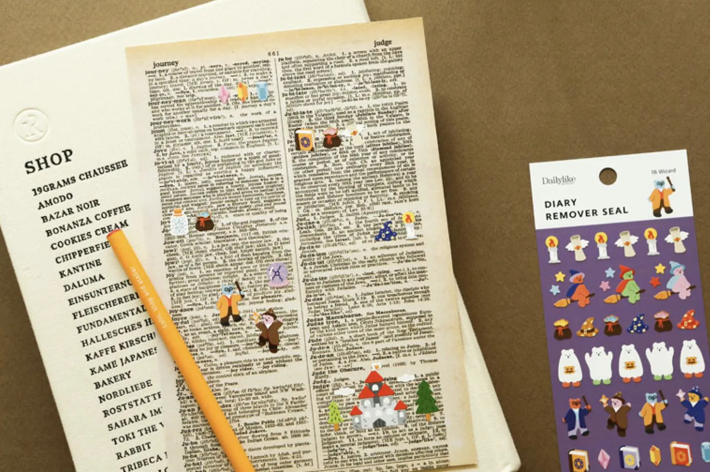 Mini Diary Removable Sticker v4