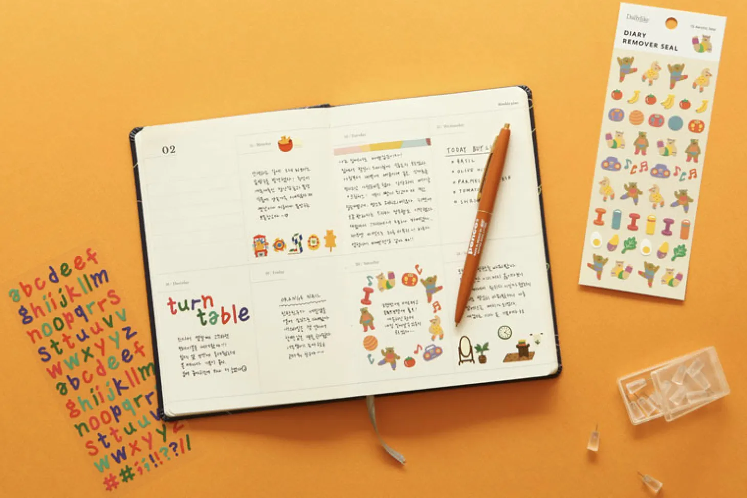Mini Diary Removable Sticker v4