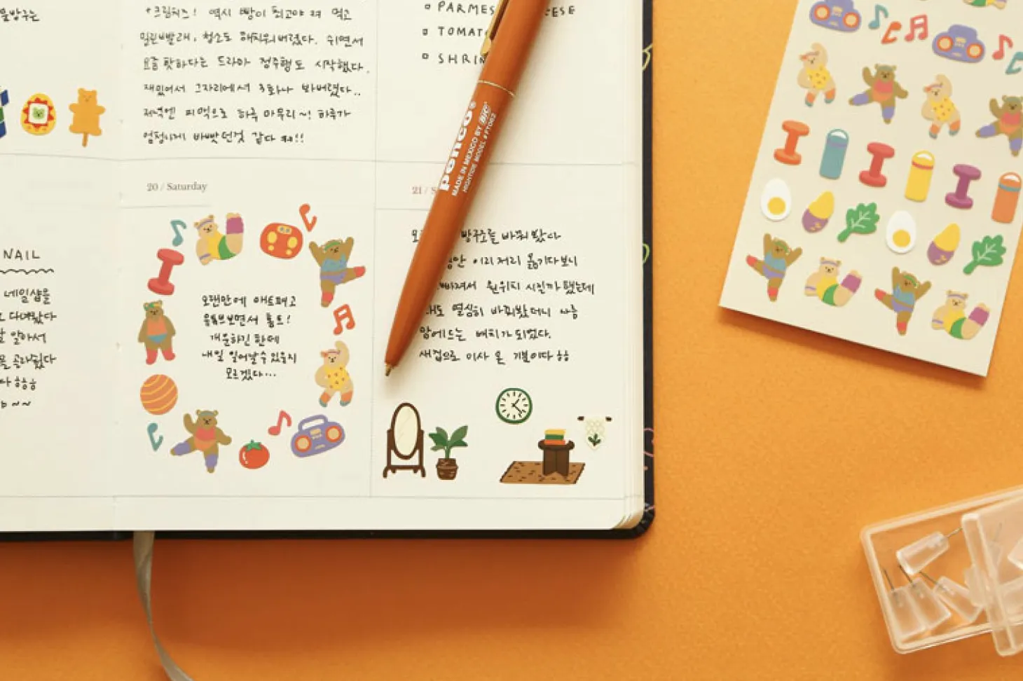 Mini Diary Removable Sticker v4