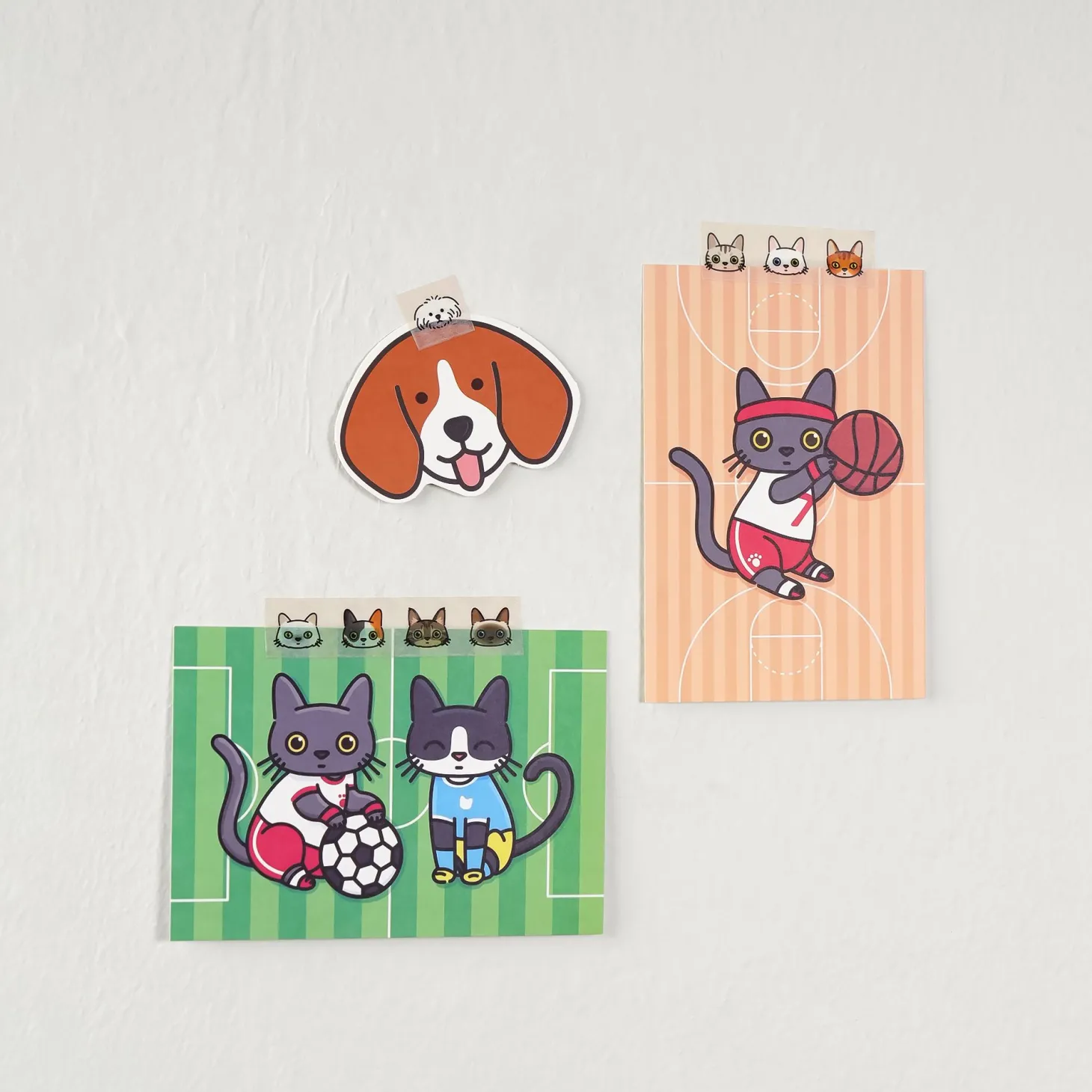 Mini Dog Face Card