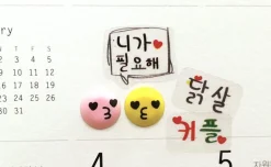 Mini Epoxy Emoji Sticker