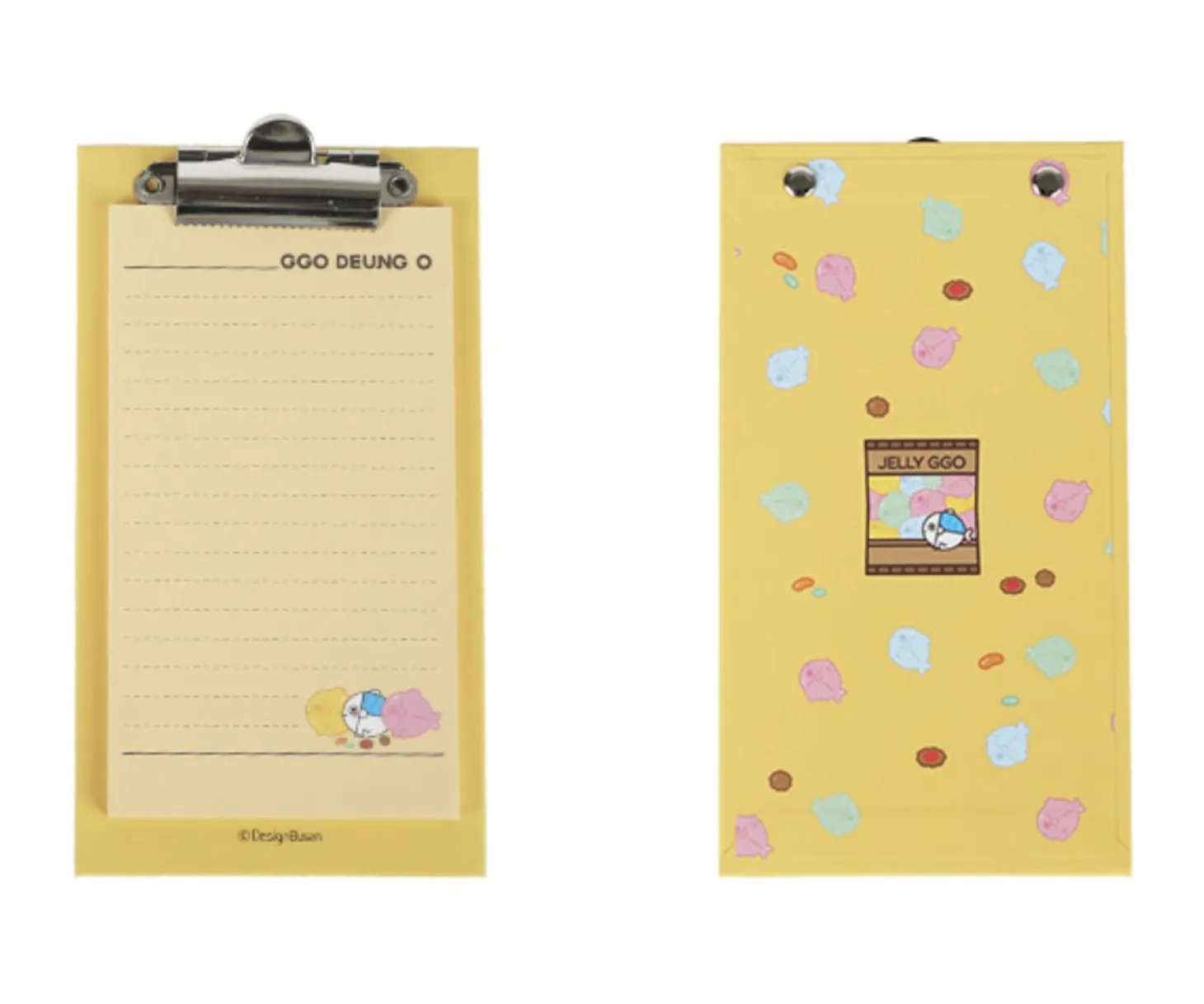 Mini Ggo Deung O Clipboard + Notepad Set