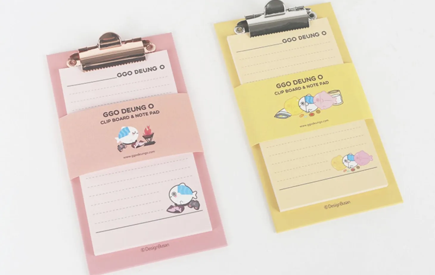 Mini Ggo Deung O Clipboard + Notepad Set
