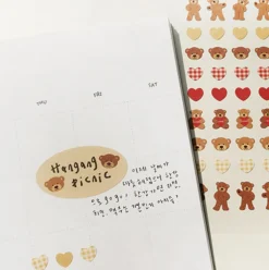 Mini Heart Bear Deco Sticker