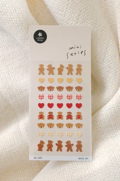 Mini Heart Bear Deco Sticker