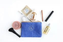 Mini Linen Gold Zipper Pouch