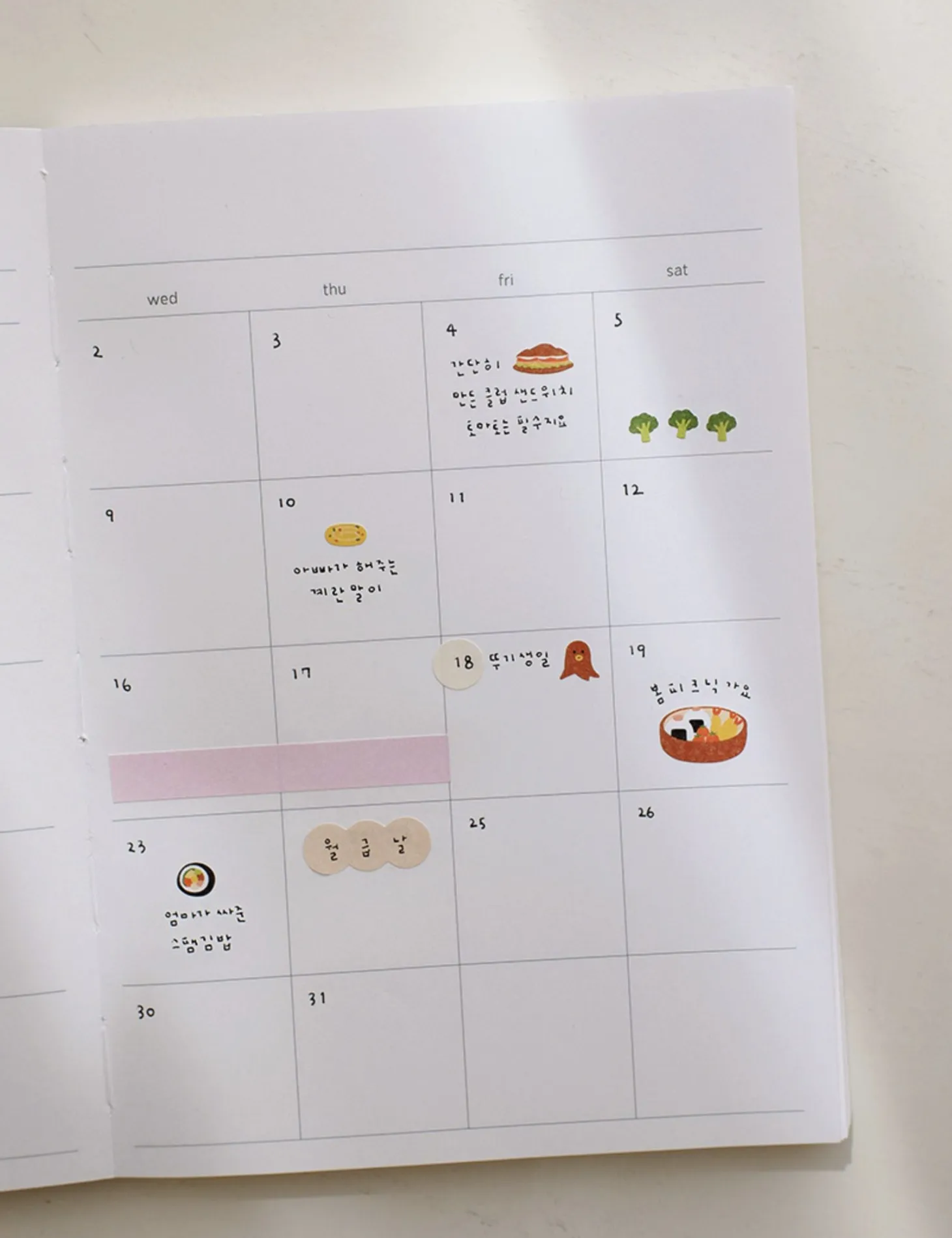 Mini Lunch Box Deco Sticker