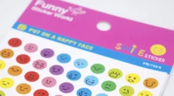 Mini Rainbow Emoji Sticker Set