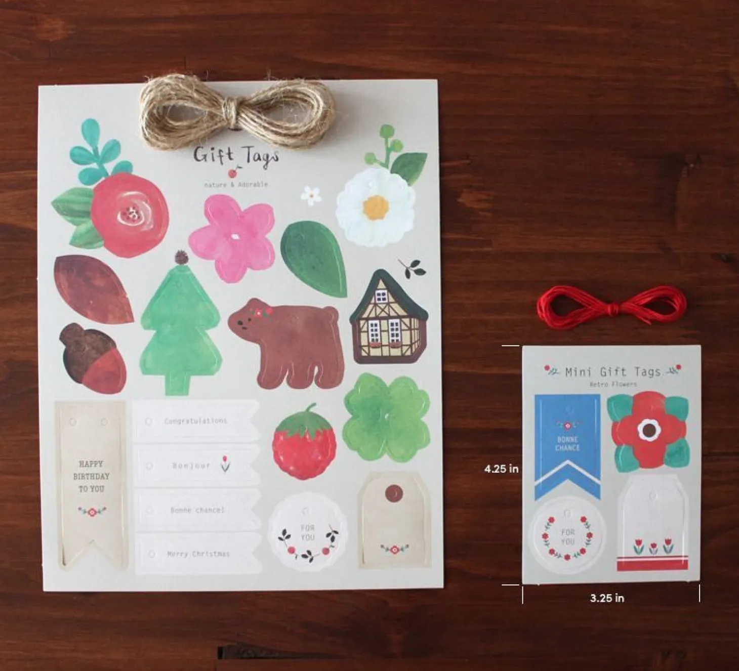 Mini Retro Gift Tag