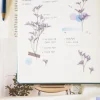 Misty Blue Pressed Flower Sticker