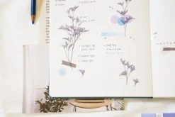 Misty Blue Pressed Flower Sticker