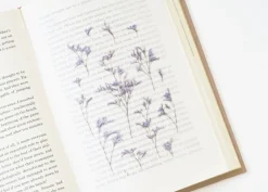 Misty Blue Pressed Flower Sticker