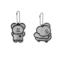 Momo Bear Reflective Keychain
