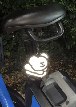 Momo Bear Reflective Keychain