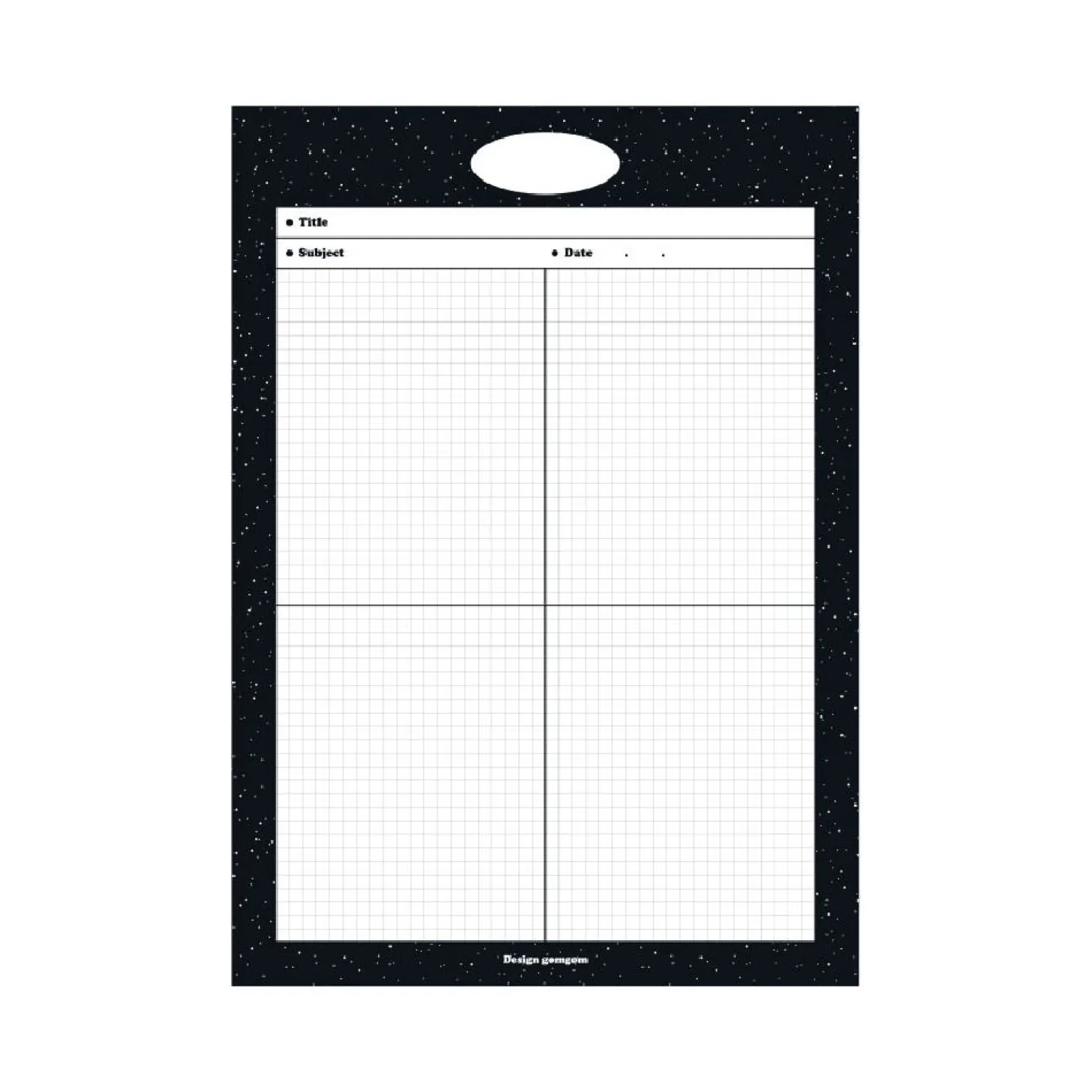 Monogram B5 Notepad