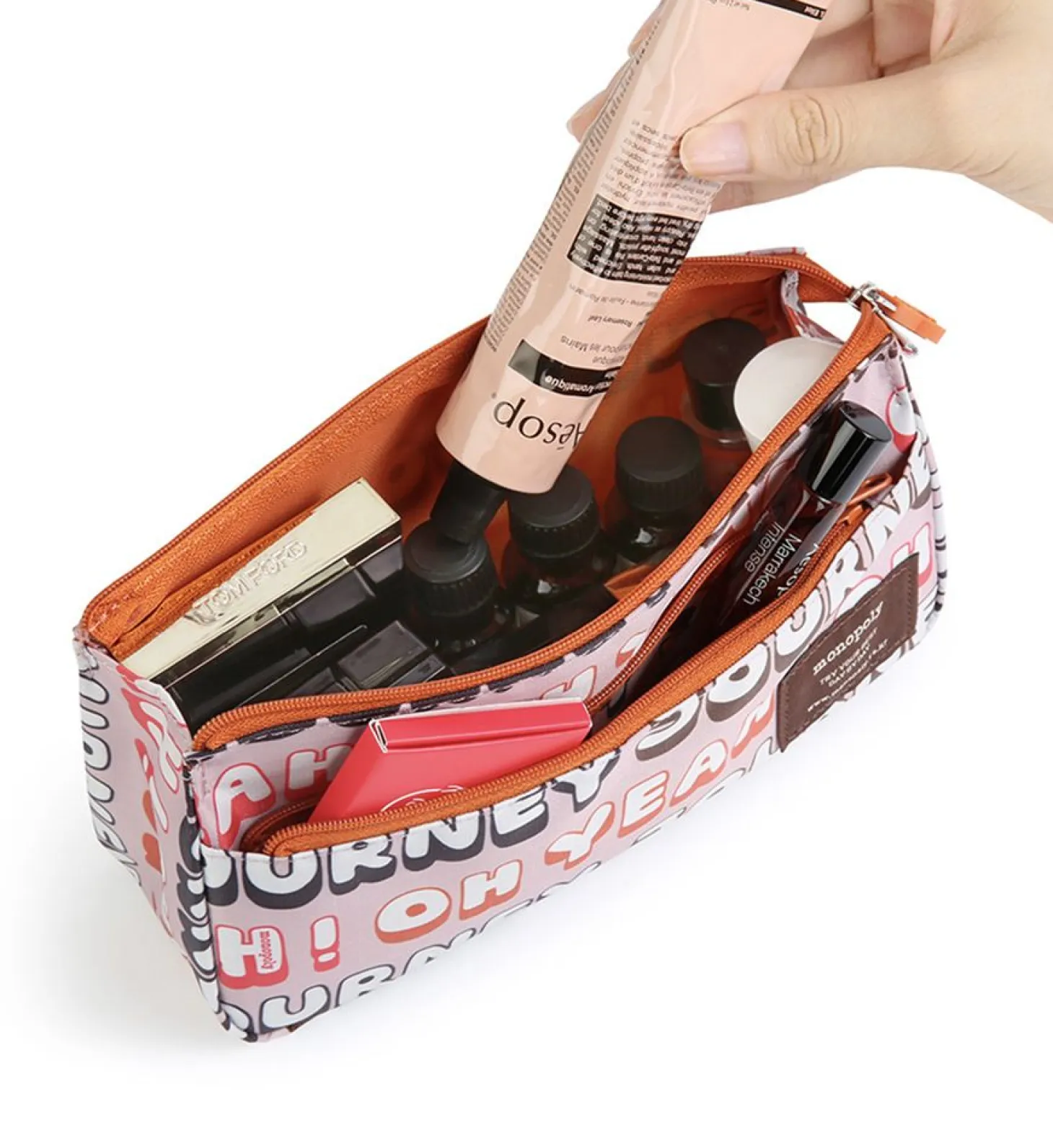 Monopoly Pattern Zipper Pouch