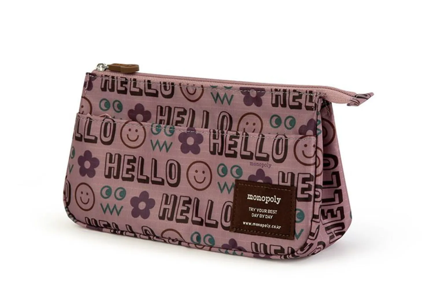 Monopoly Pattern Zipper Pouch