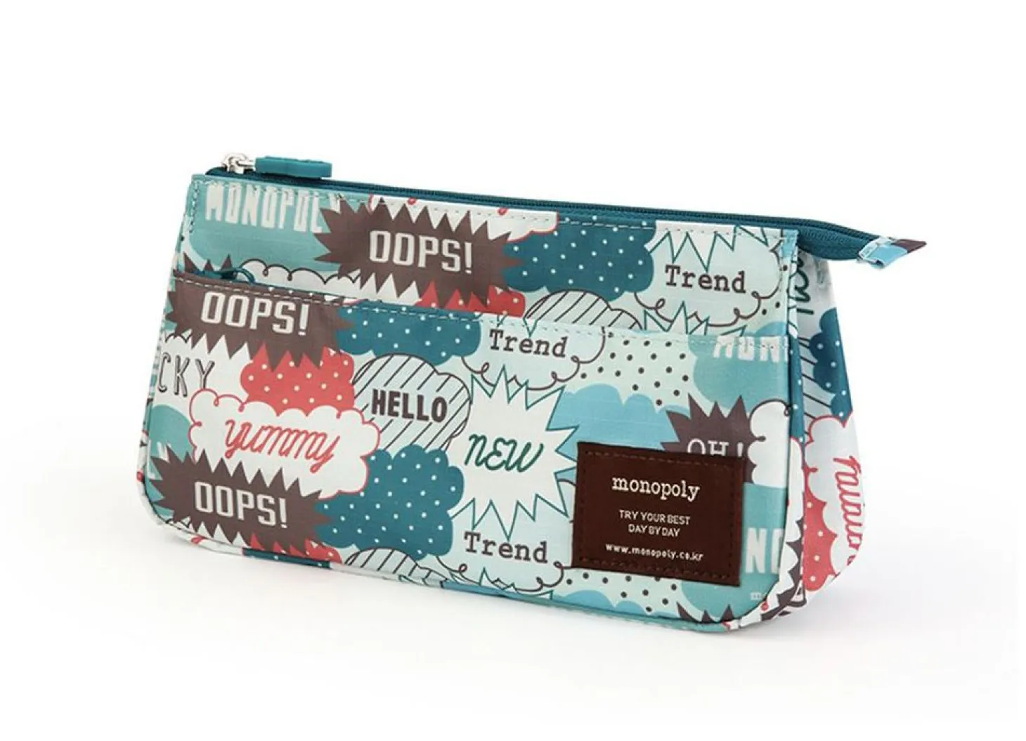 Monopoly Pattern Zipper Pouch