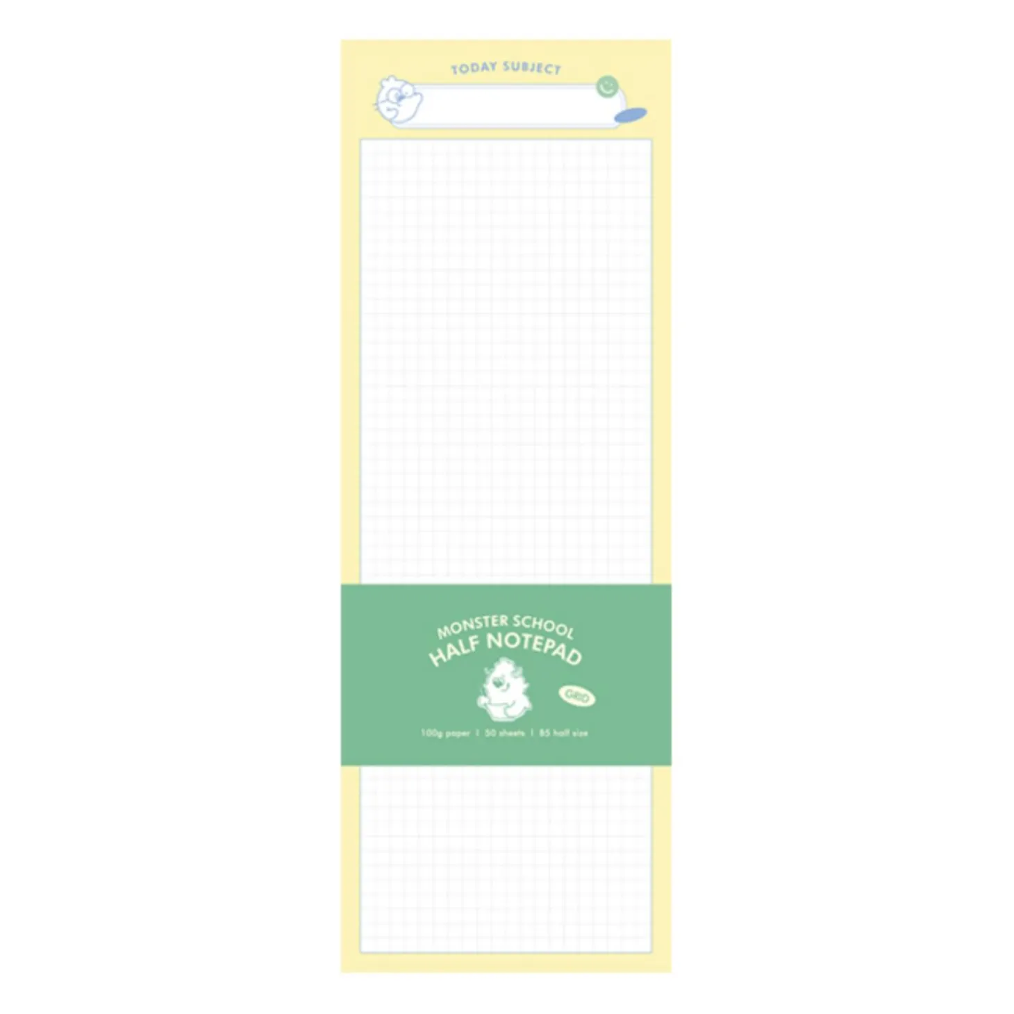 Monster School Half Notepad