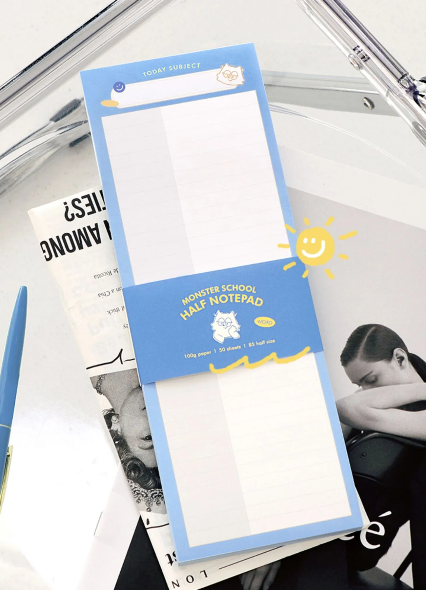 Monster School Half Notepad