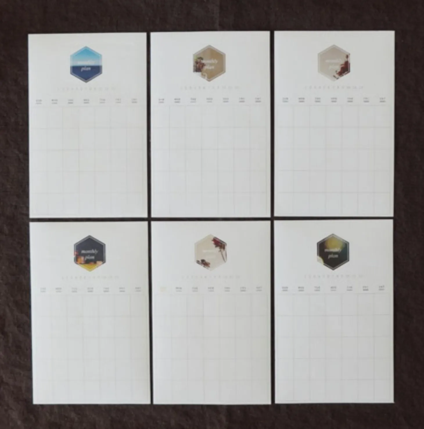 Monthly Schedule Sticker
