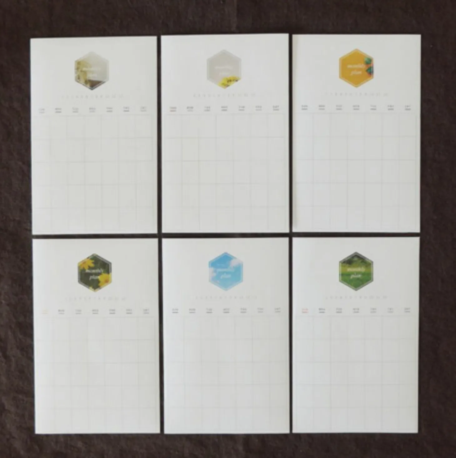 Monthly Schedule Sticker