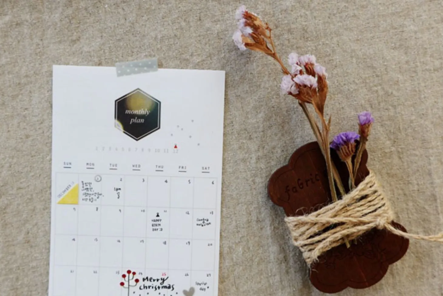 Monthly Schedule Sticker