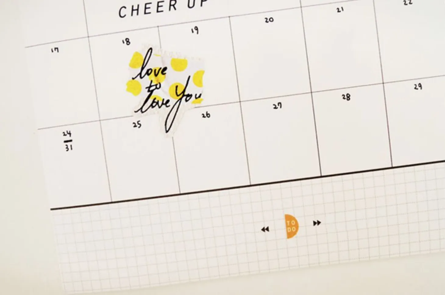 Monthly Schedule Sticker