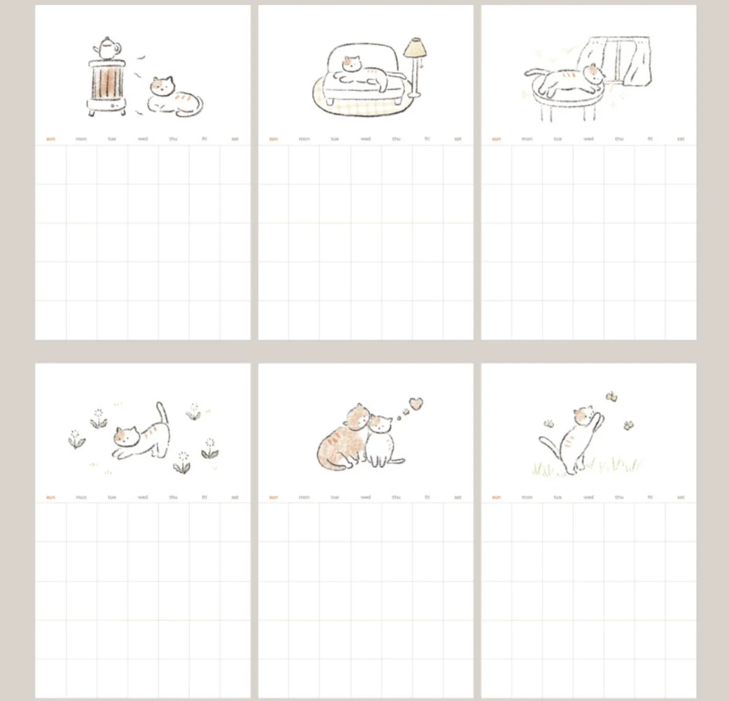 Monthly Schedule Sticker