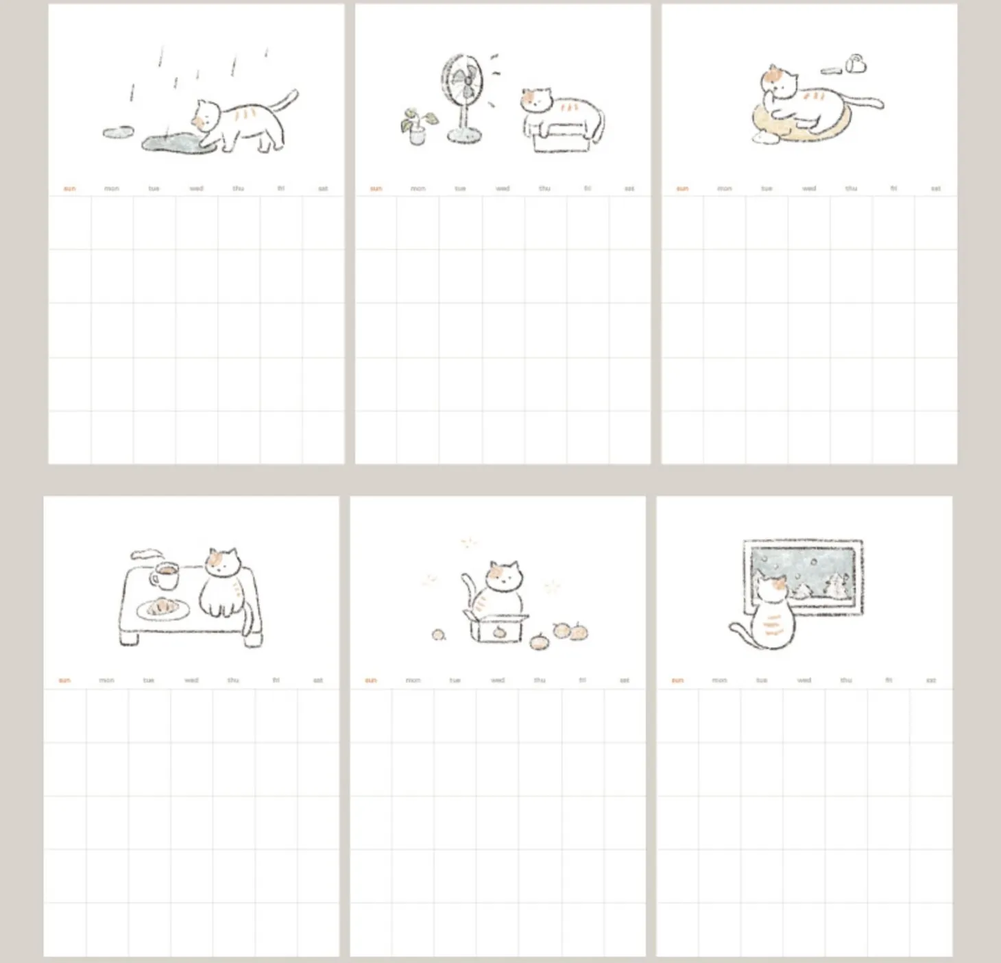 Monthly Schedule Sticker