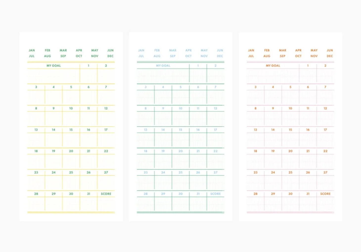 Monthly Standing Habit Tracker